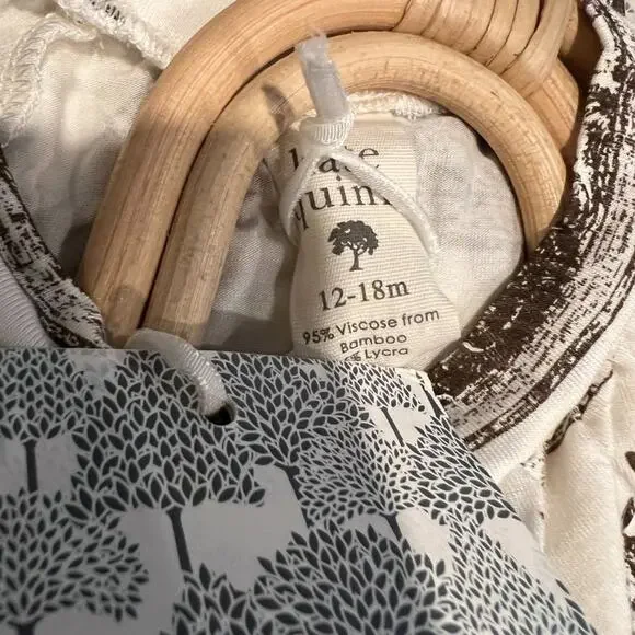 NWT Kate Quinn Henley Bubble Dress Bunny Family Bamboo 18-24m - Picture 4 of 5